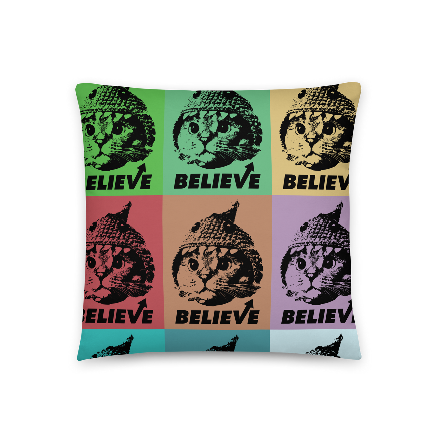 Believe Step and Repeat Basic Pillow